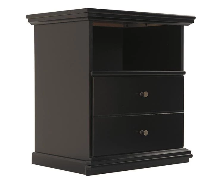 Maribel Black Nightstand 3 Maribel Black Nightstand - Image 3