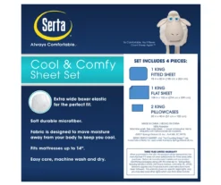 Tan King 4-Piece Cooling Sheet Set -Northlight Outlet Home Store 810367401 3