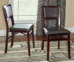 Brown Classic Open Back Folding Chairs, 2-Pack -Northlight Outlet Home Store 810389460 4