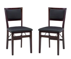Brown Classic Open Back Folding Chairs, 2-Pack -Northlight Outlet Home Store 810389460 A0 1