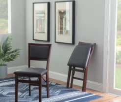 Brown Classic Open Back Folding Chairs, 2-Pack -Northlight Outlet Home Store 810389460 B0 2