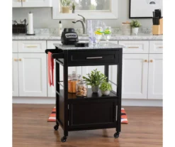 Ree Black Granite Top Kitchen Cart With Storage -Northlight Outlet Home Store 810389519 A0 4