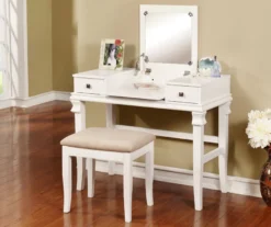 Martha Mirror Vanity Set With Stool -Northlight Outlet Home Store 810389524 1