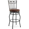 30" Slat Back Swivel Barstool