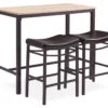 Max Brown & Blonde 3-Piece Pub Table Set