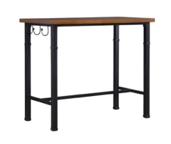 Luke Industrial 3-Piece Pub Table Set With Hooks 18 Luke Industrial 3-Piece Pub Table Set With Hooks -Northlight Outlet Home Store 810389576 A0 5