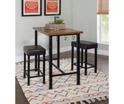 Luke Industrial 3-Piece Pub Table Set With Hooks 20 Luke Industrial 3-Piece Pub Table Set With Hooks -Northlight Outlet Home Store 810389576 A0 7
