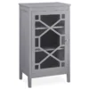 Ava Gray Geometric Single Door Cabinet