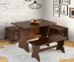 Cannon Walnut Backless Breakfast Nook -Northlight Outlet Home Store 810389665 B0 1