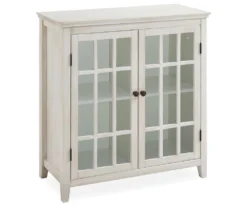 Preston White Vintage 2-Door Cabinet