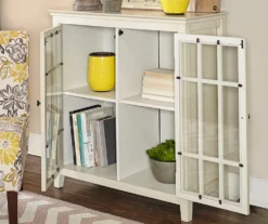 Preston White Vintage 2-Door Cabinet 5 Preston White Vintage 2-Door Cabinet -Northlight Outlet Home Store 810389668 3