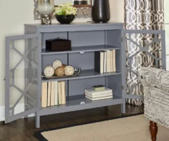 Ava Gray Geometric 2-Door Cabinet 5 Ava Gray Geometric 2-Door Cabinet -Northlight Outlet Home Store 810389671 3
