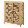 Pierce Bamboo Sliding Door Floor Cabinet
