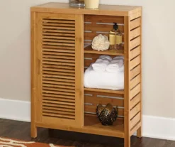 Pierce Bamboo Sliding Door Floor Cabinet -Northlight Outlet Home Store 810389687 4