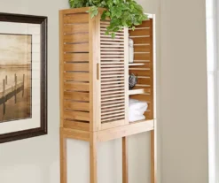 Pierce Bamboo 2-Door Over-The-Toilet Space Saver -Northlight Outlet Home Store 810389689 4