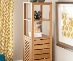 Pierce Bamboo 5-Shelf Mid Cabinet -Northlight Outlet Home Store 810389690 3