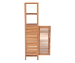 Pierce Bamboo 5-Shelf Mid Cabinet -Northlight Outlet Home Store 810389690 A1 2