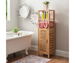 Pierce Bamboo 5-Shelf Mid Cabinet -Northlight Outlet Home Store 810389690 B0 1