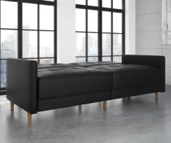 Ameriwood Avianna Faux Leather Coil Futon -Northlight Outlet Home Store 810405140 3