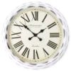 Whitewash Wall Clock, (24")