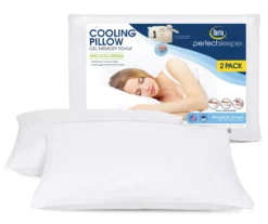 White Washable Cooling Gel Memory Foam Pillows, 2-Pack -Northlight Outlet Home Store 810405621