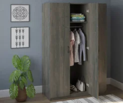 Rodeo Weathered Oak 3-Door Wardrobe -Northlight Outlet Home Store 810409561 3