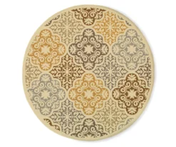 Gaines Warm White Indoor/Outdoor Area Rugs