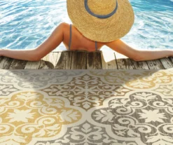 Gaines Warm White Indoor/Outdoor Area Rugs -Northlight Outlet Home Store 810413009 6
