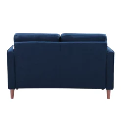 Lillith Navy Blue Mid-Century Loveseat -Northlight Outlet Home Store 810413629 2 1