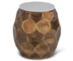Stomp Brass Round End Table