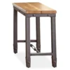 Ashford Wood & Metal Chairside End Table