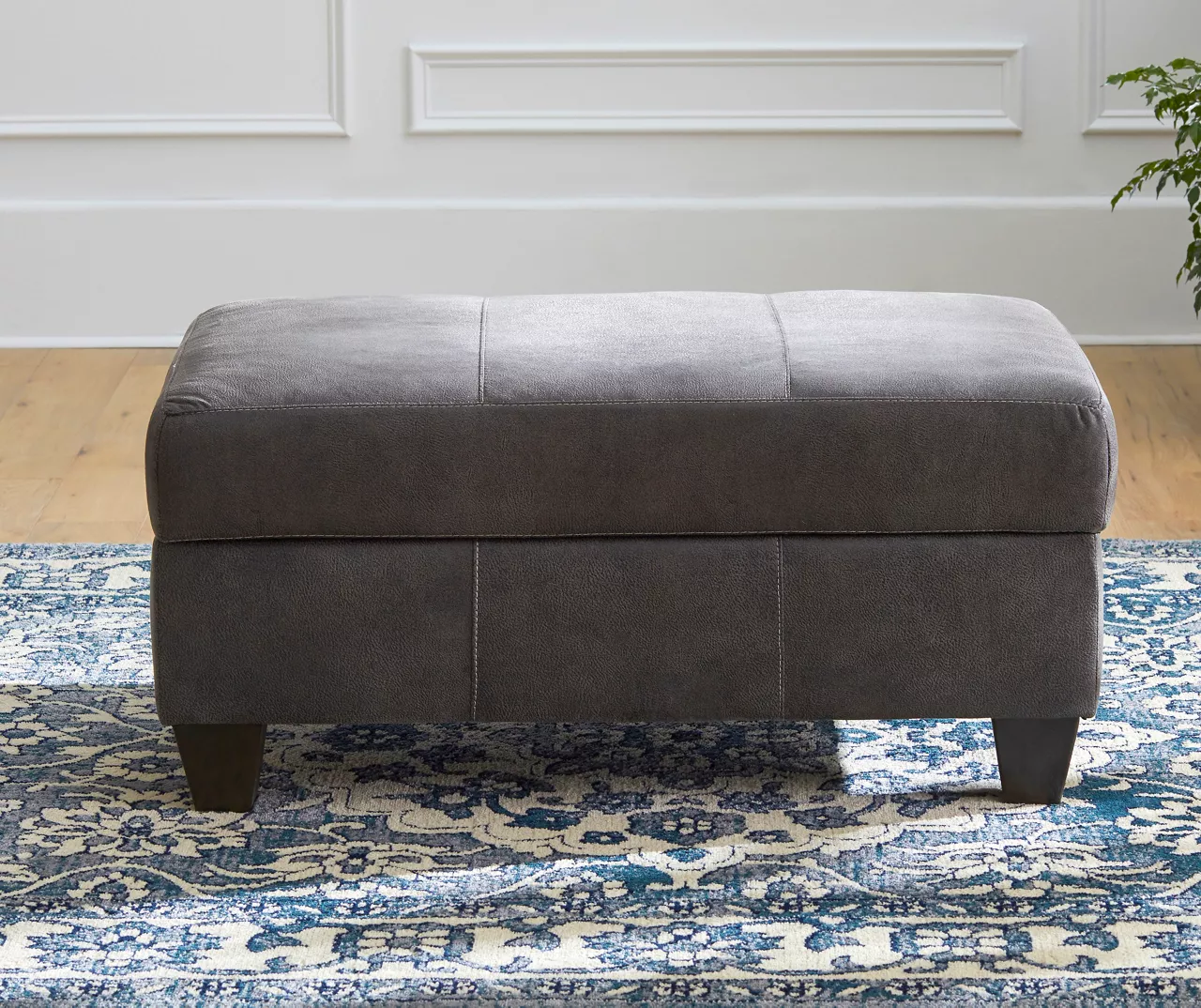 Navigation Gray Storage Ottoman 1 Navigation Gray Storage Ottoman