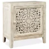 Fossil Ridge White Accent Cabinet