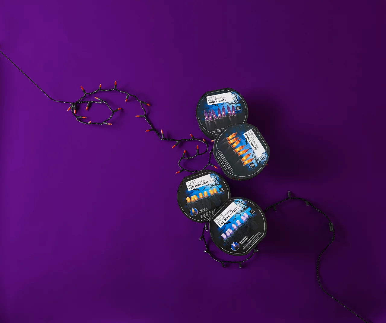 Orange LED Dome Light Set, 120-Lights 2 Orange LED Dome Light Set, 120-Lights - Image 2