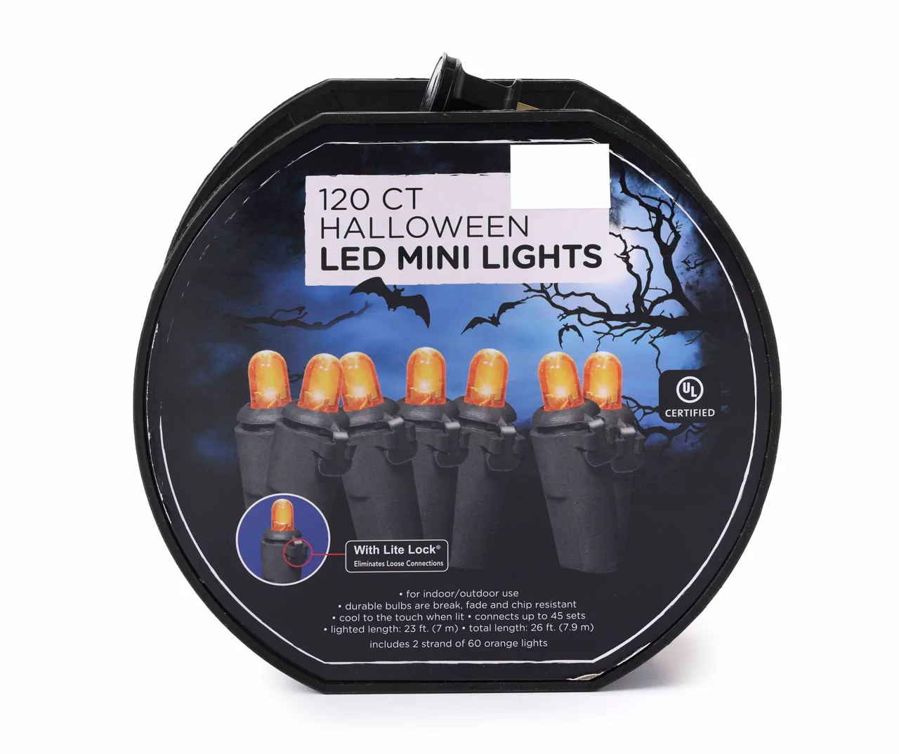 Orange LED Dome Light Set, 120-Lights 1 Orange LED Dome Light Set, 120-Lights