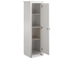 Lincoln Magnolia Oak White Single Door Kitchen Pantry -Northlight Outlet Home Store 810447463 1