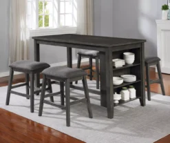 Raleigh Gray Storage Pub Dining Table -Northlight Outlet Home Store 810451168 810451169 2