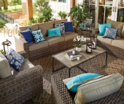Broyhill Eagle Brooke All-Weather Wicker Cushioned Patio Sofa 25 Broyhill Eagle Brooke All-Weather Wicker Cushioned Patio Sofa -Northlight Outlet Home Store 810452031 810452033 810452034 810452032
