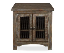 Danell Ridge Brown 2-Door End Table
