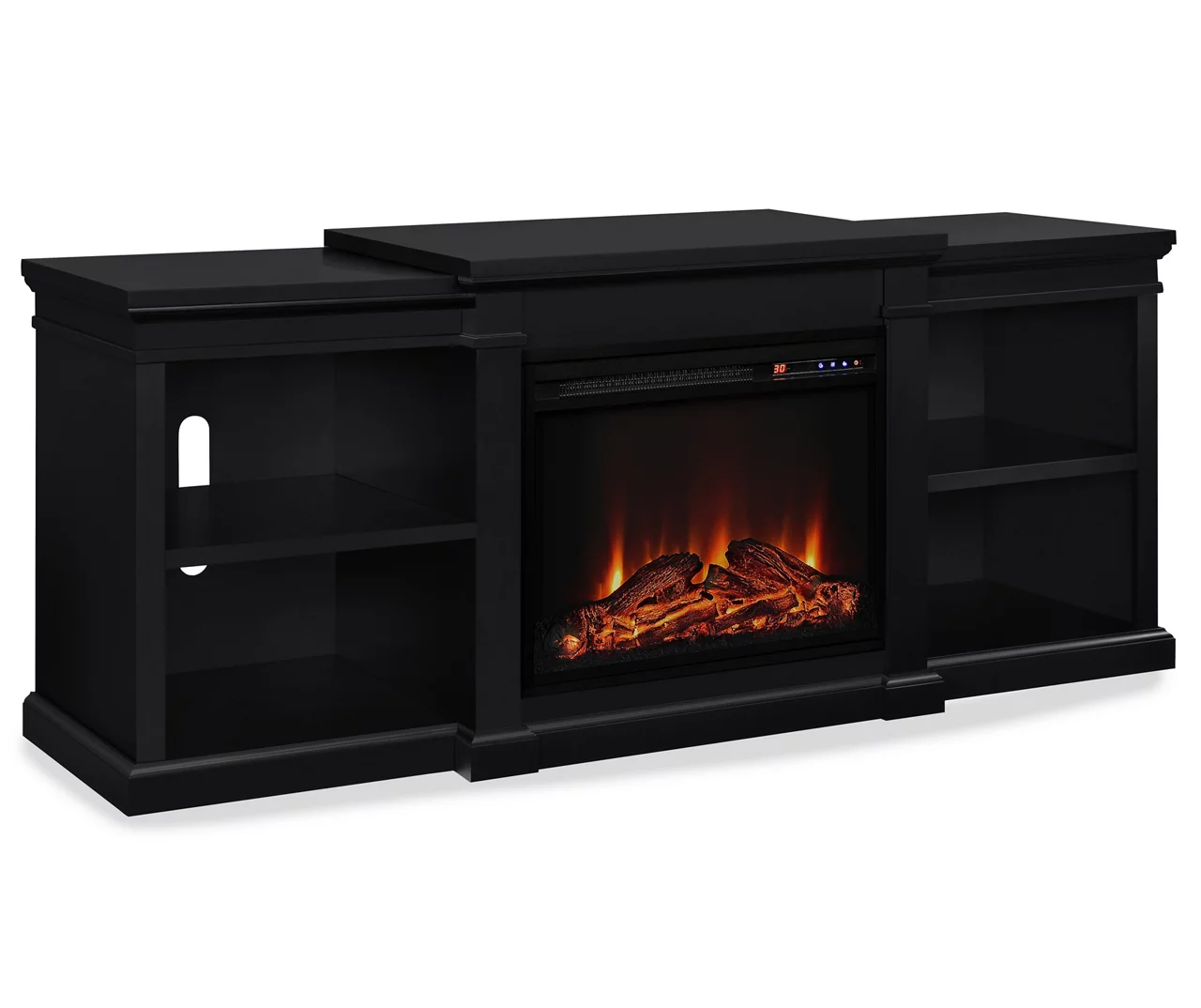 65" Wilton Black Electric Fireplace Console 1 65" Wilton Black Electric Fireplace Console