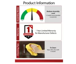 Ameriwood 47" Grandcastle Electric Fireplace Console -Northlight Outlet Home Store 810464997 6