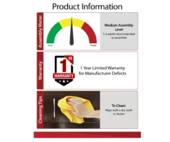 Ameriwood 47" Grandcastle Electric Fireplace Console -Northlight Outlet Home Store 810464998 6
