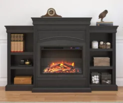69" Shoreleaf Black Mantel Electric Fireplace -Northlight Outlet Home Store 810465004 1