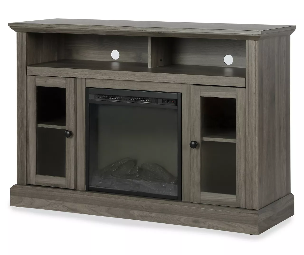47" Grandcastle Rustic Gray Electric Fireplace Console 2 47" Grandcastle Rustic Gray Electric Fireplace Console - Image 2