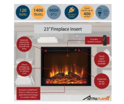 59" Century Lane Rustic Brown Electric Fireplace Console -Northlight Outlet Home Store 810465020 4