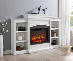 69" Shoreleaf White Mantel Electric Fireplace -Northlight Outlet Home Store 810465035 1