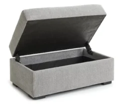 Parkdale Silver Storage Ottoman -Northlight Outlet Home Store 810465150 4