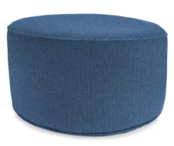 Jordan Manufacturing 18" Round Outdoor Pouf With Welt Trim -Northlight Outlet Home Store 810467571