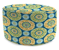 Jordan Manufacturing 18" Round Outdoor Pouf With Welt Trim -Northlight Outlet Home Store 810467575