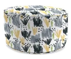 Jordan Manufacturing 18" Round Outdoor Pouf With Welt Trim -Northlight Outlet Home Store 810467576